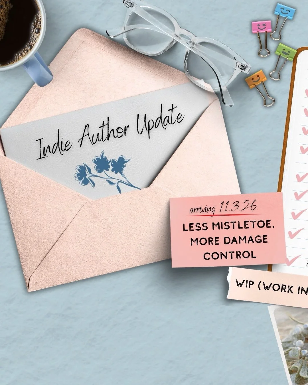 It&rsquo;s WIP Wednesday &amp; I&rsquo;m excited to share the date of my next romance, The Holiday Haters!

So mark your calendars for November 3rd! You&rsquo;re going to love Cleo &amp; Hardy! 🦃🎄💕

I&rsquo;ve been on a reading kick, which is usua