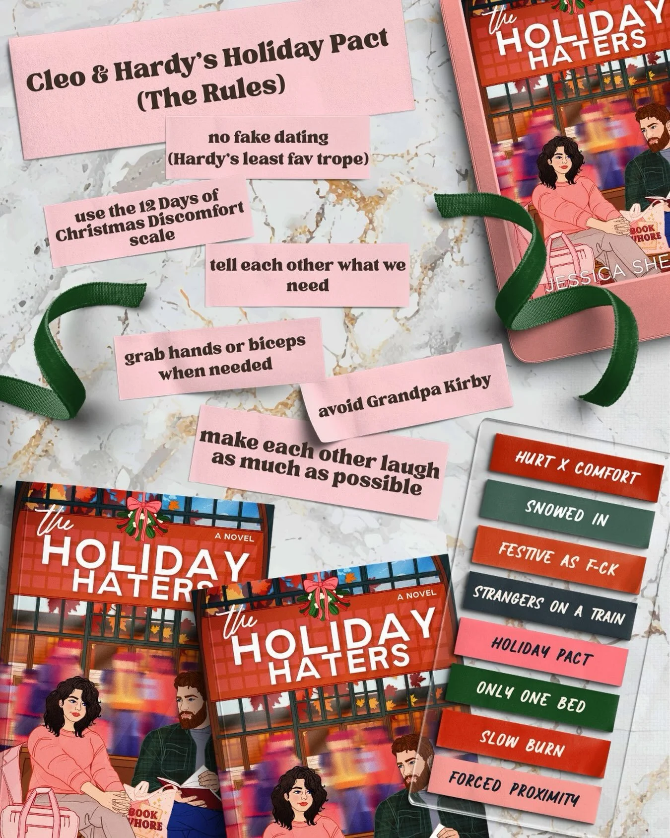 💖 PREORDER NOW! 💖

A funny meet-cute leads to a holiday pact in The Holiday Haters, coming to save you from the holiday chaos this November! 

I can&rsquo;t wait to tell you about the Twelve Days of Christmas Discomfort system! 🤣

The book swag is