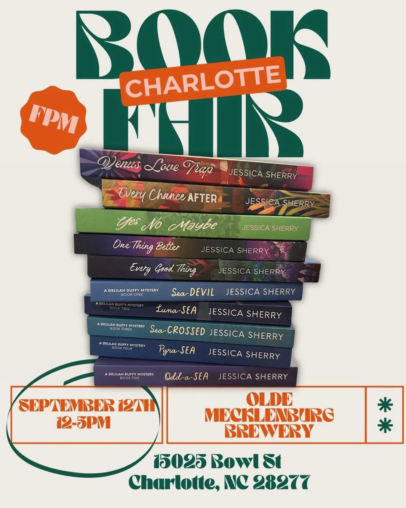📣 Calling all Charlotte Romance Readers!! 📣

Come and find me at the Charlotte @frontpaigemedia BOOK FAIR this SATURDAY, where I&rsquo;ll be hanging out with many amazing authors, bookish vendors, &amp; bookstores. 

⏰ Saturday, 12 - 5 
📍 @oldemec