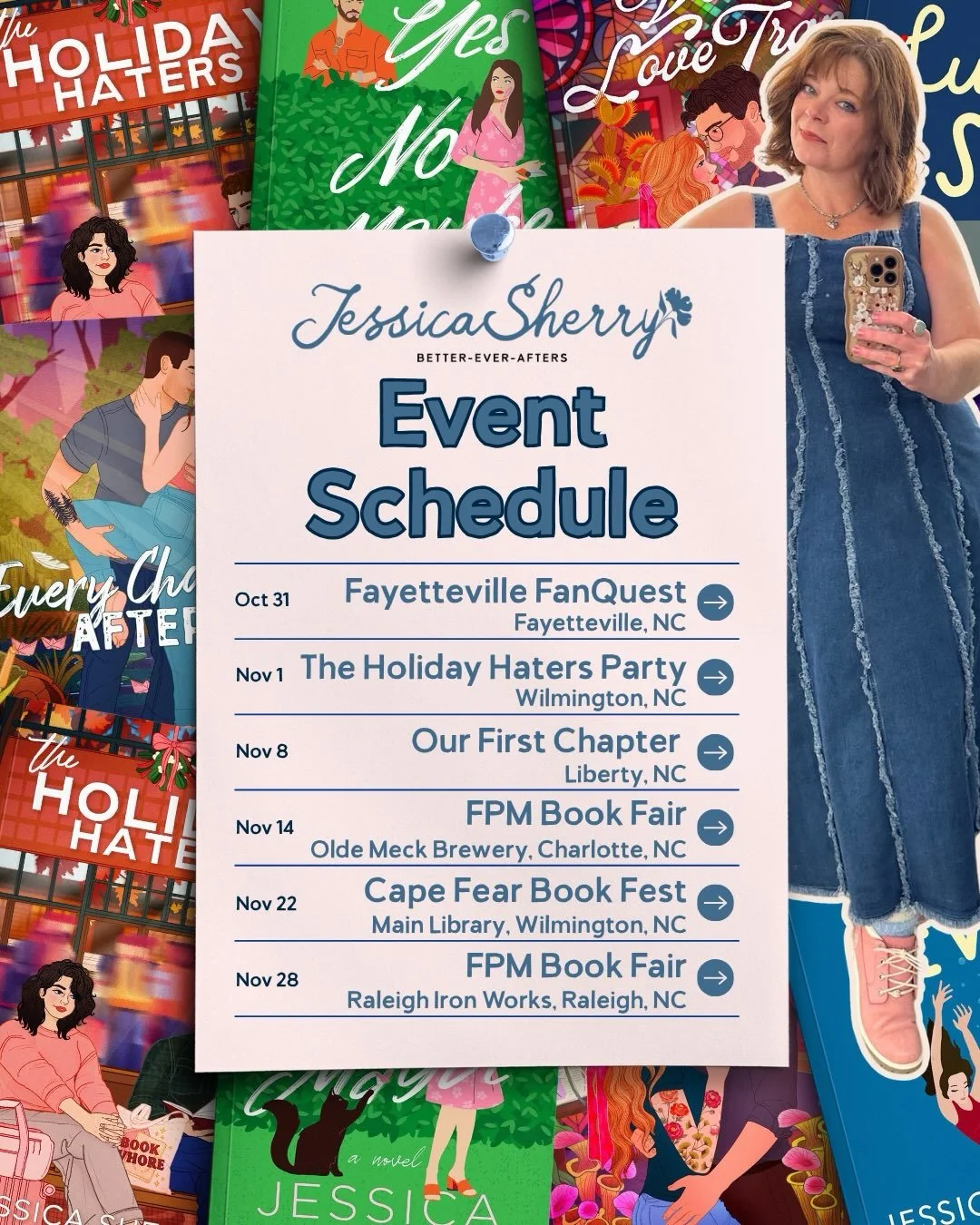 Come say hi and get signed books with swag! 📚✨

I&rsquo;m thrilled about my upcoming book signing events! I always have the best time meeting fans &amp; new readers. It&rsquo;s like my favorite thing (next to writing, of course). 

Whether you&rsquo