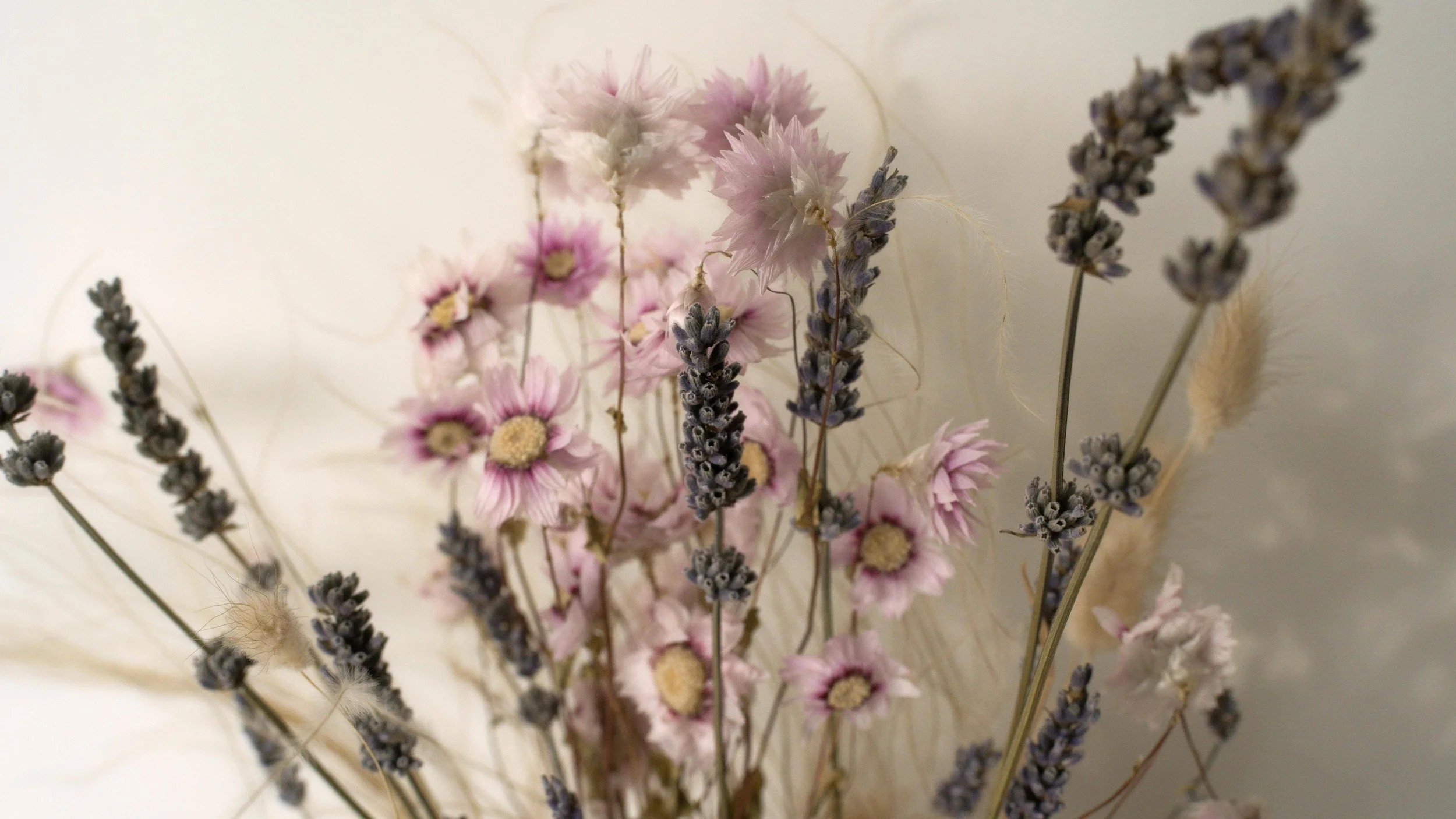 A bouquet of flowers from York, PA sit in Chelsy Catsam's therapy office.