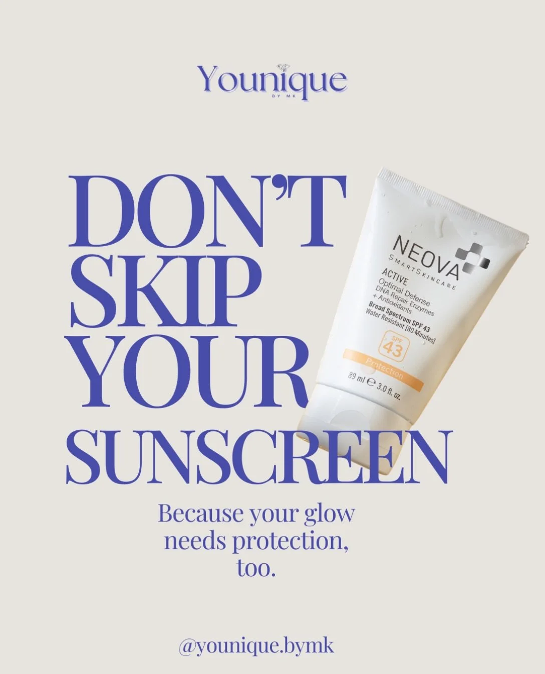 Your glow needs protection, too. ☀️✨

Sunscreen isn&rsquo;t just for beach days or summer&mdash;it deserves a spot in your routine every single day. Daily SPF helps protect your skin from UV exposure and the visible signs of sun damage over time.

Pr