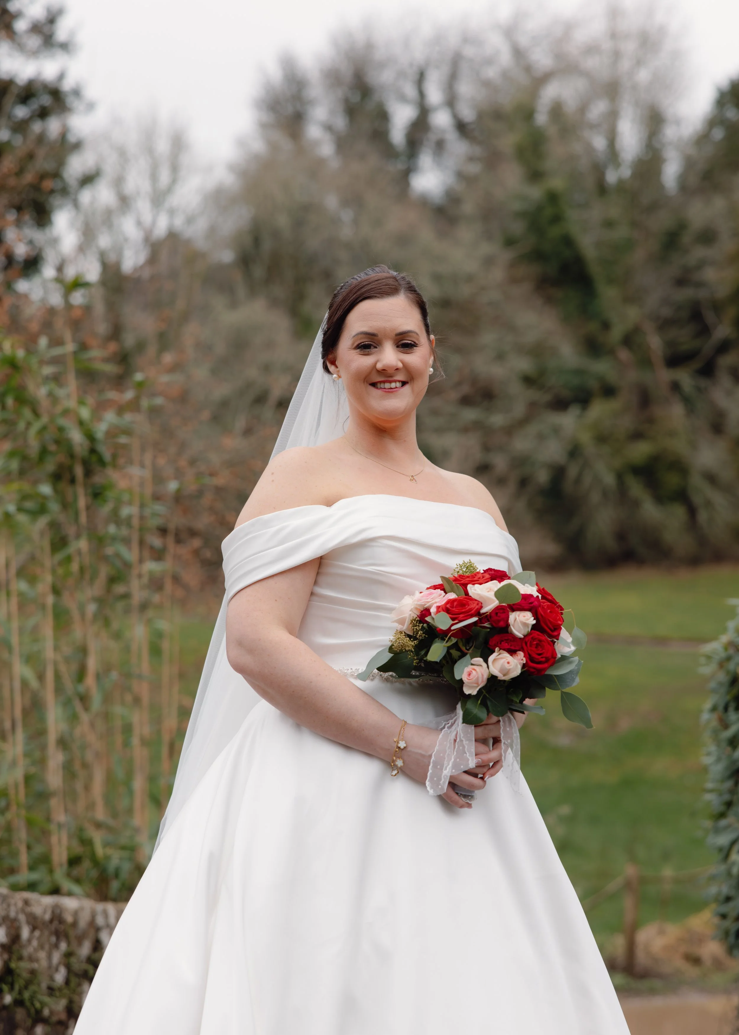 Devon wedding photographer photographs bride at Bovey Castle Dartmoor 