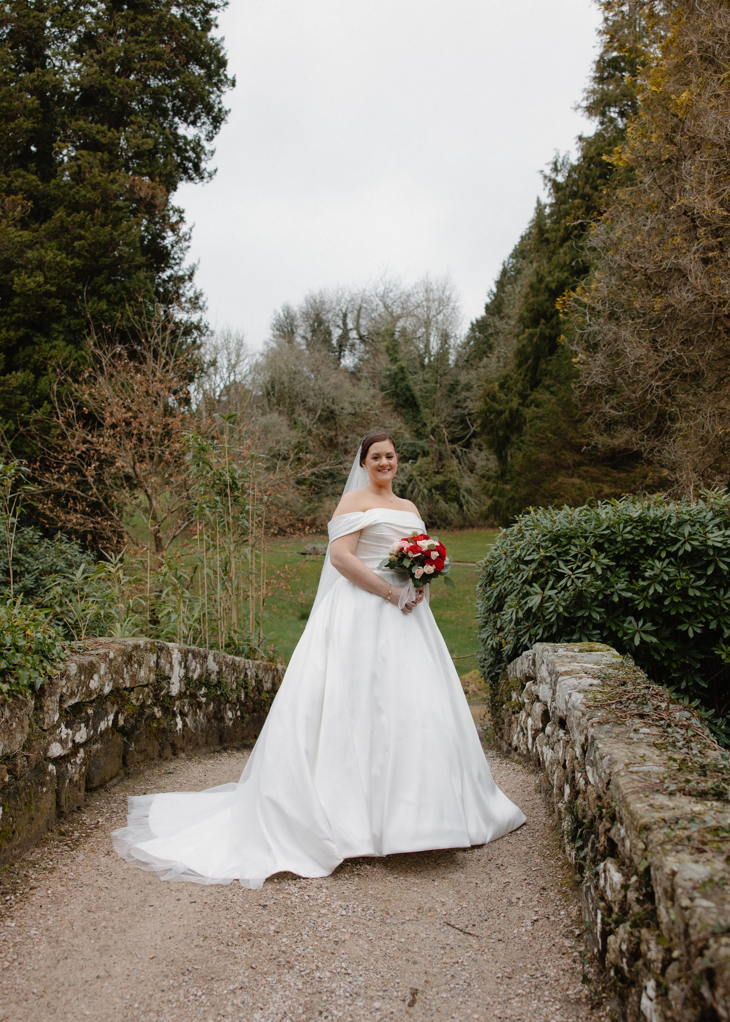 Devon wedding photographer photographs bride at Bovey Castle Dartmoor 