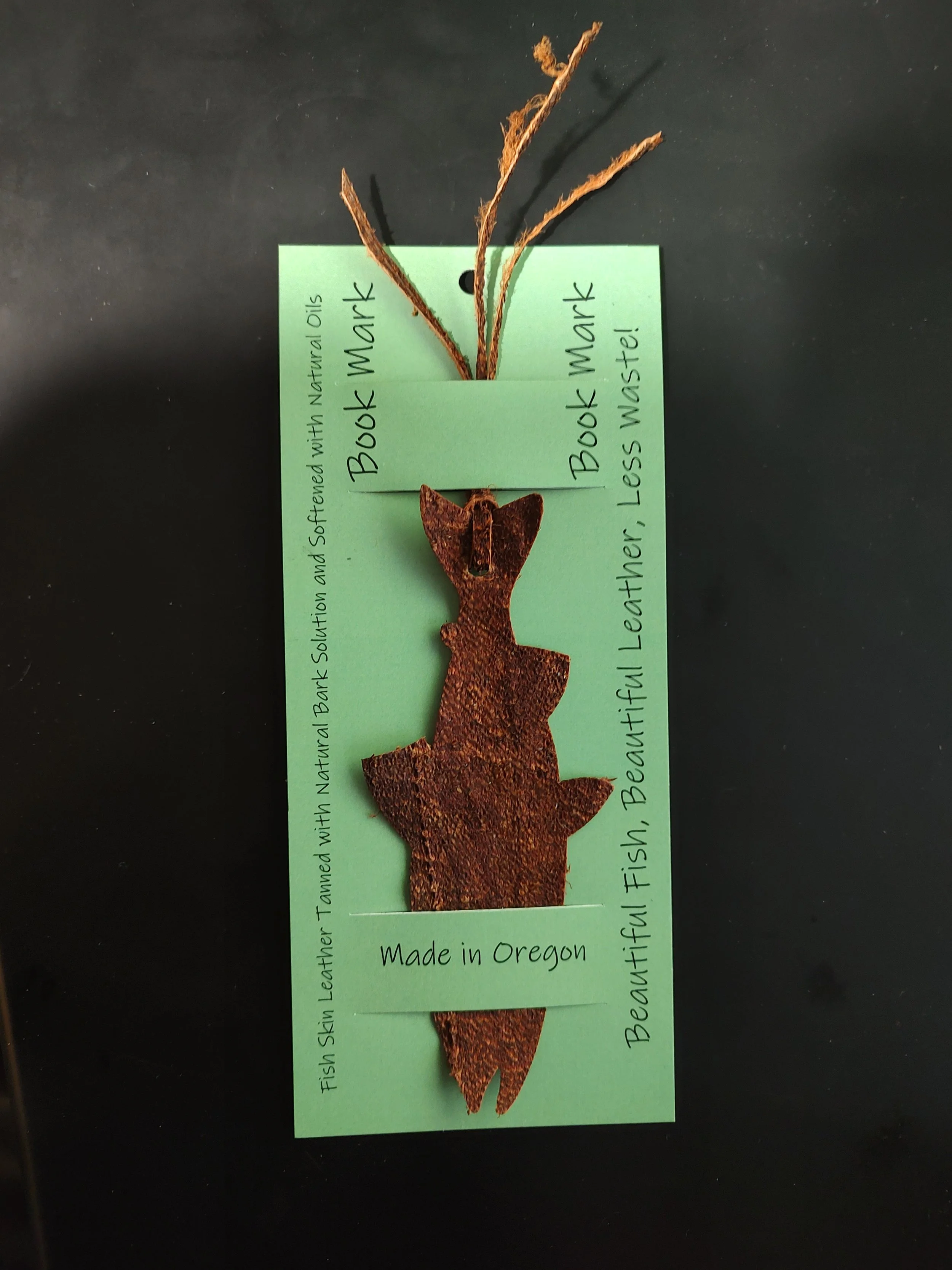 Fish Leather Bookmark Fish Shaped