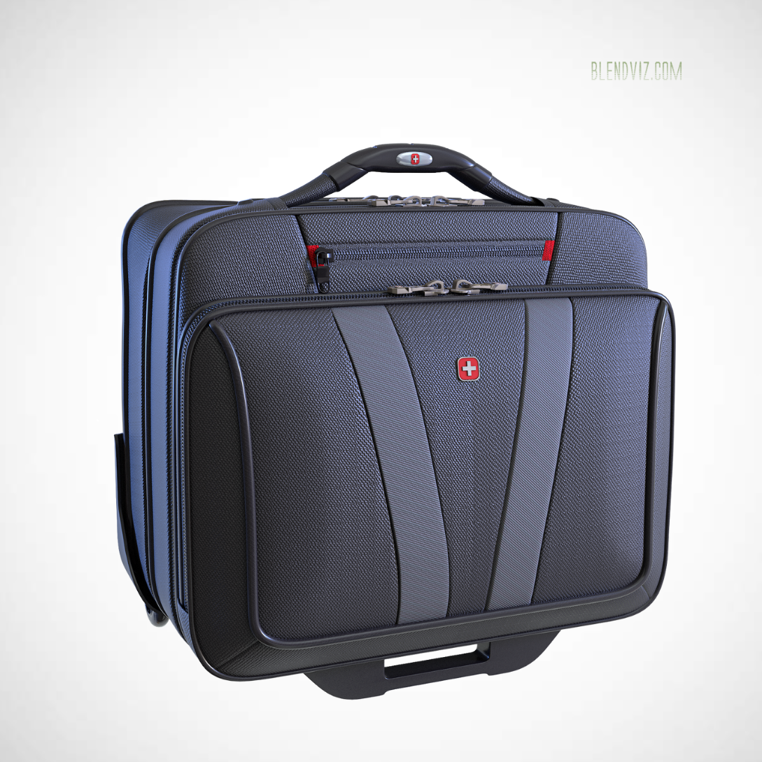 SwissGear Wheeled Briefcase 3D Model for Blender