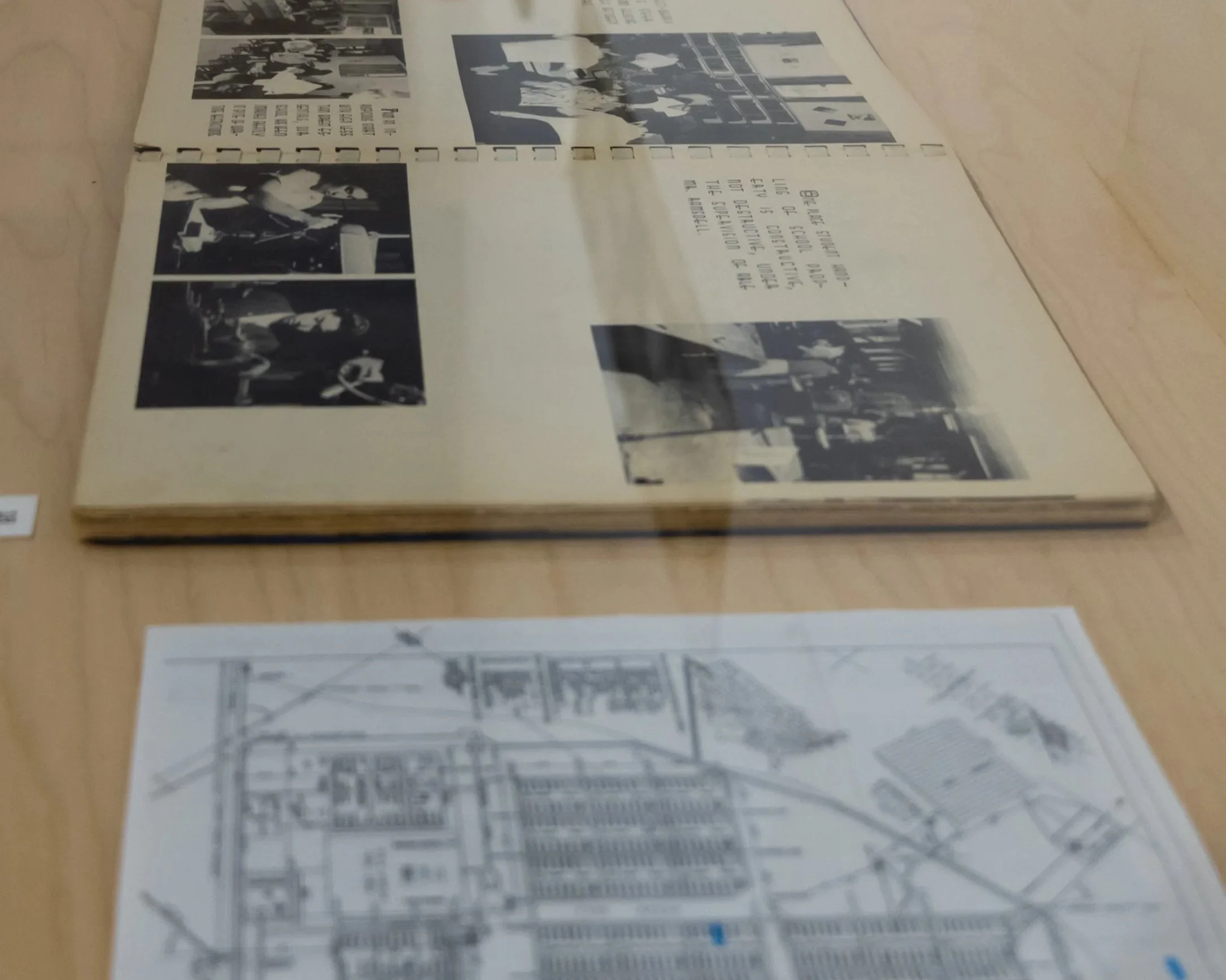 1944 Yearbook: This Rohwer, Arkansas camp is where Ed Shimamoto and Tim Ema’s family were incarcerated. 
#19. Schematic. This map of Tule Lake incarceration camp shows the location of the barrack where Anne Mitori (nee Izumi) lived during WWII.