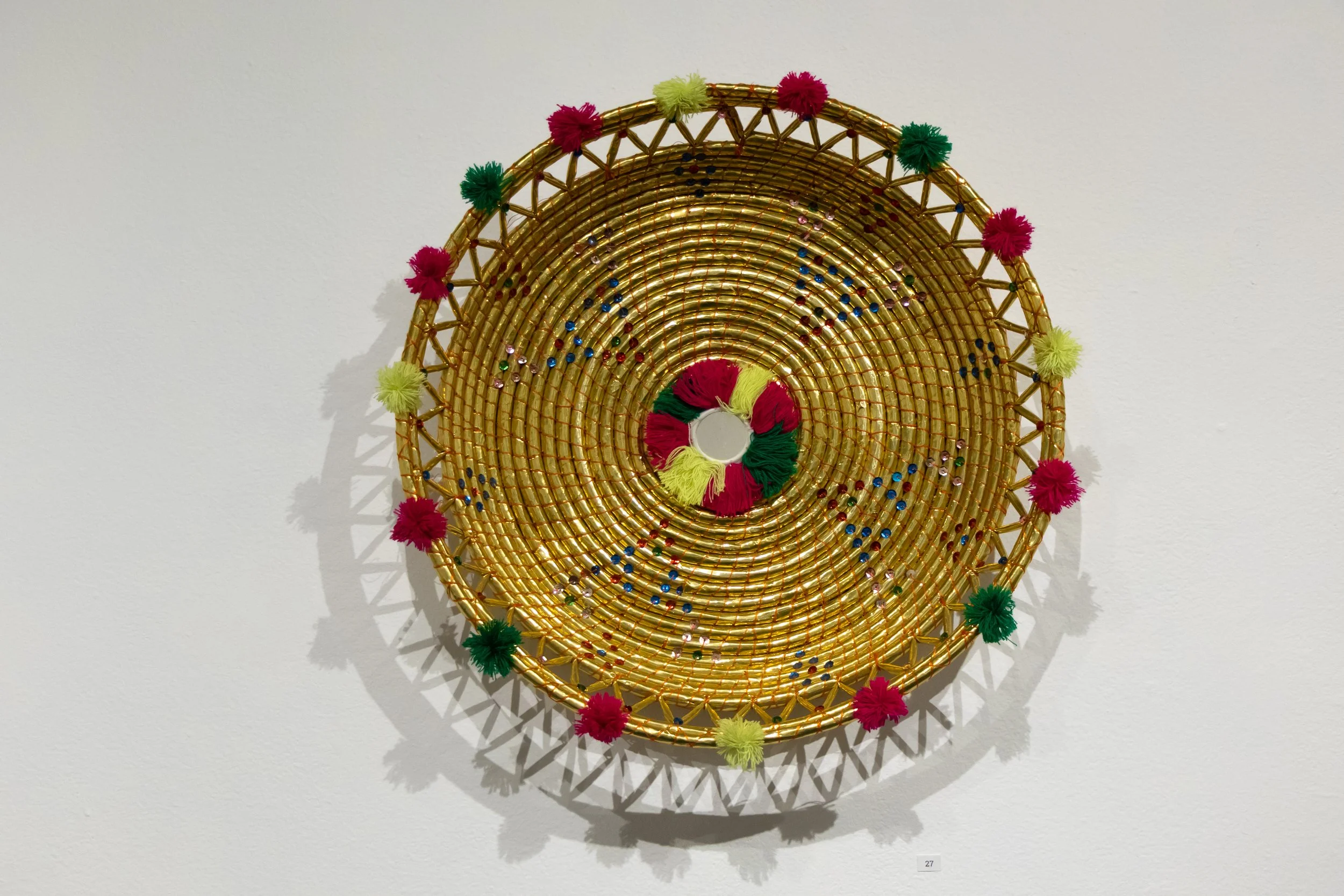 Bread Basket: This colorful basket is from Dr. Ghazala Hayat's birth country, Pakistan.