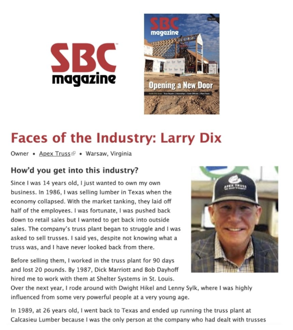 SBC Magazine- Faces of the Industry