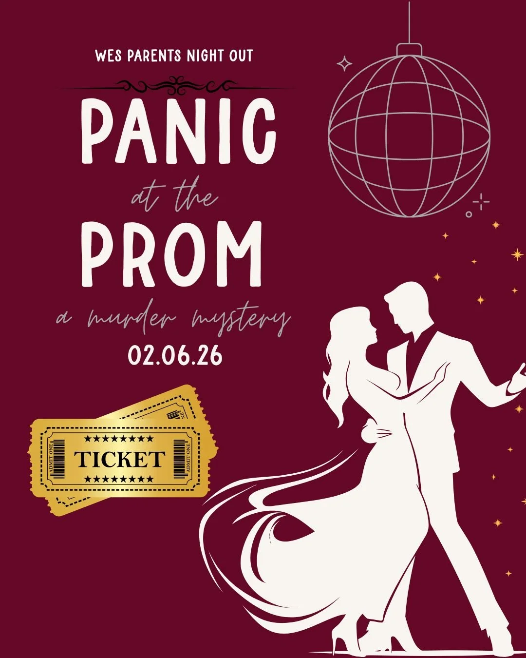 Parents Night Out - Panic at the Prom - a PTO Murder Mystery