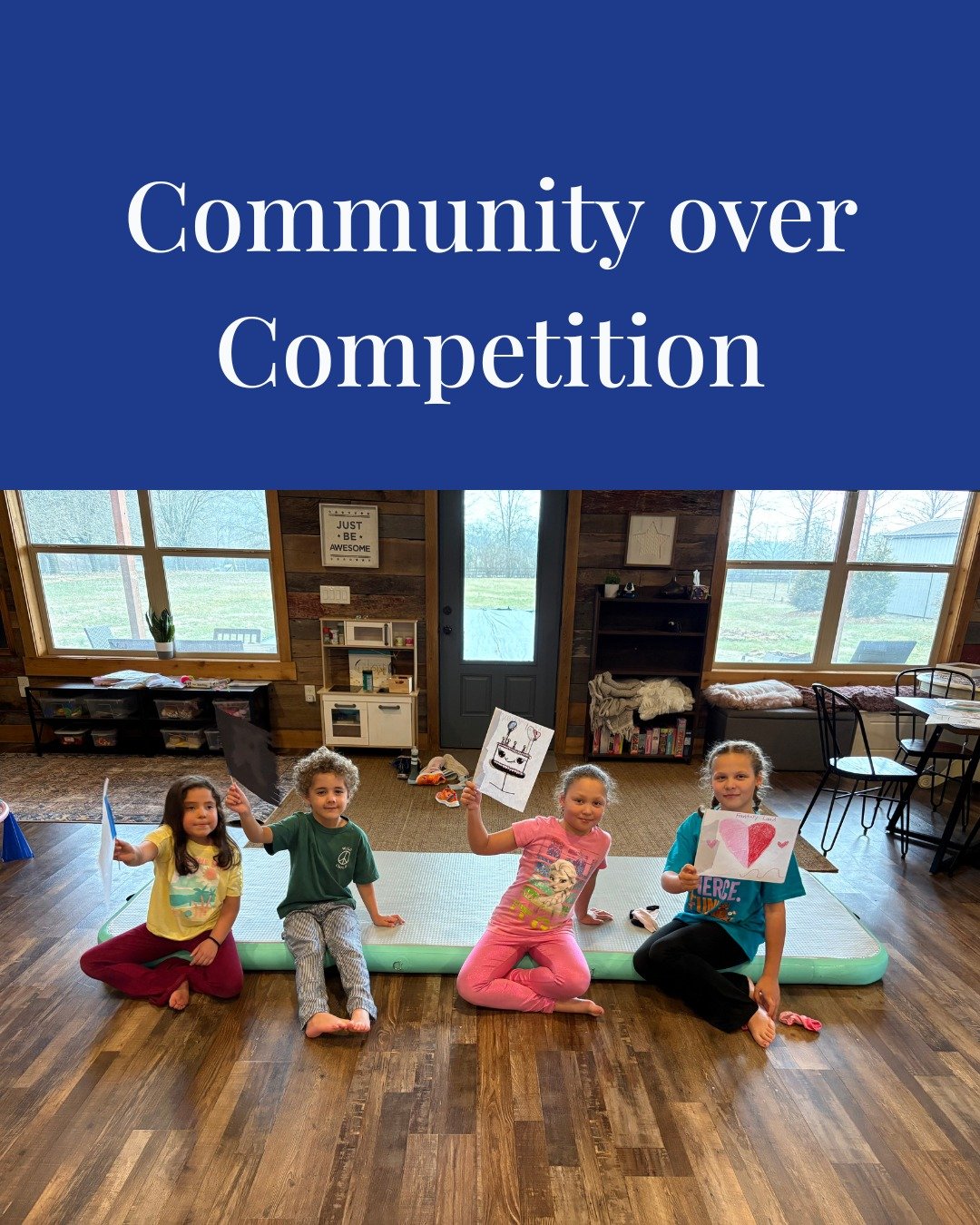 There was no scoreboard. No ranking. No winners or losers.

Just high fives, encouragement, and kids genuinely excited for each other.

Watching them get more excited for a friend than for themselves was truly beautiful. That's the culture we are bui