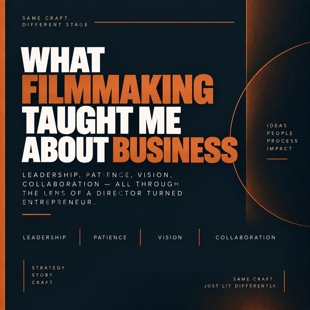 What Filmmaking Taught Me About Business