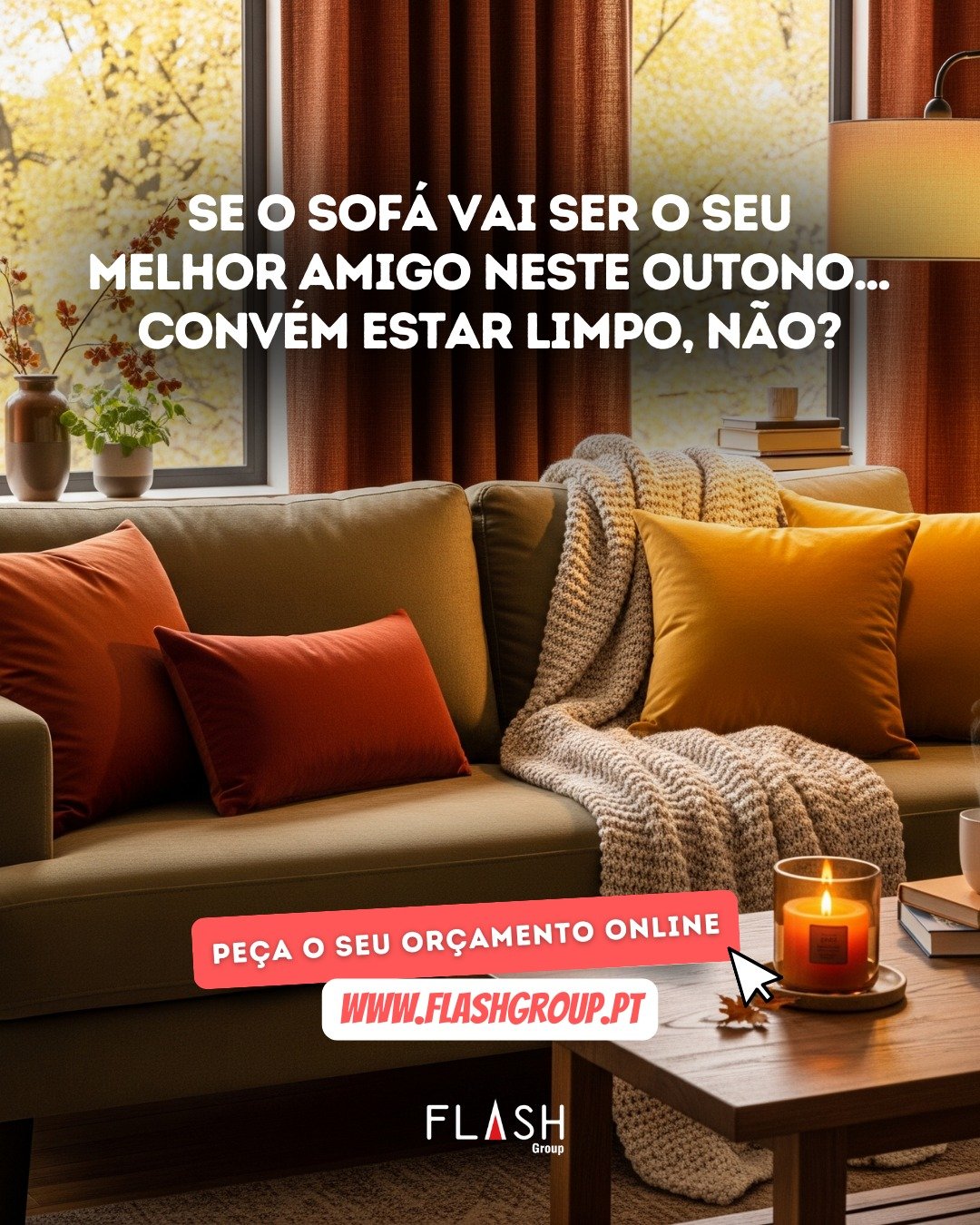 🍁 O outono pede mantas, filmes&hellip; e um sof&aacute; impec&aacute;vel.
O seu s&iacute;tio favorito para os dias frios merece ser limpo e acolhedor.

Deixe o conforto para si e a limpeza para n&oacute;s.

👉 Fale connosco e pe&ccedil;a o seu or&cc