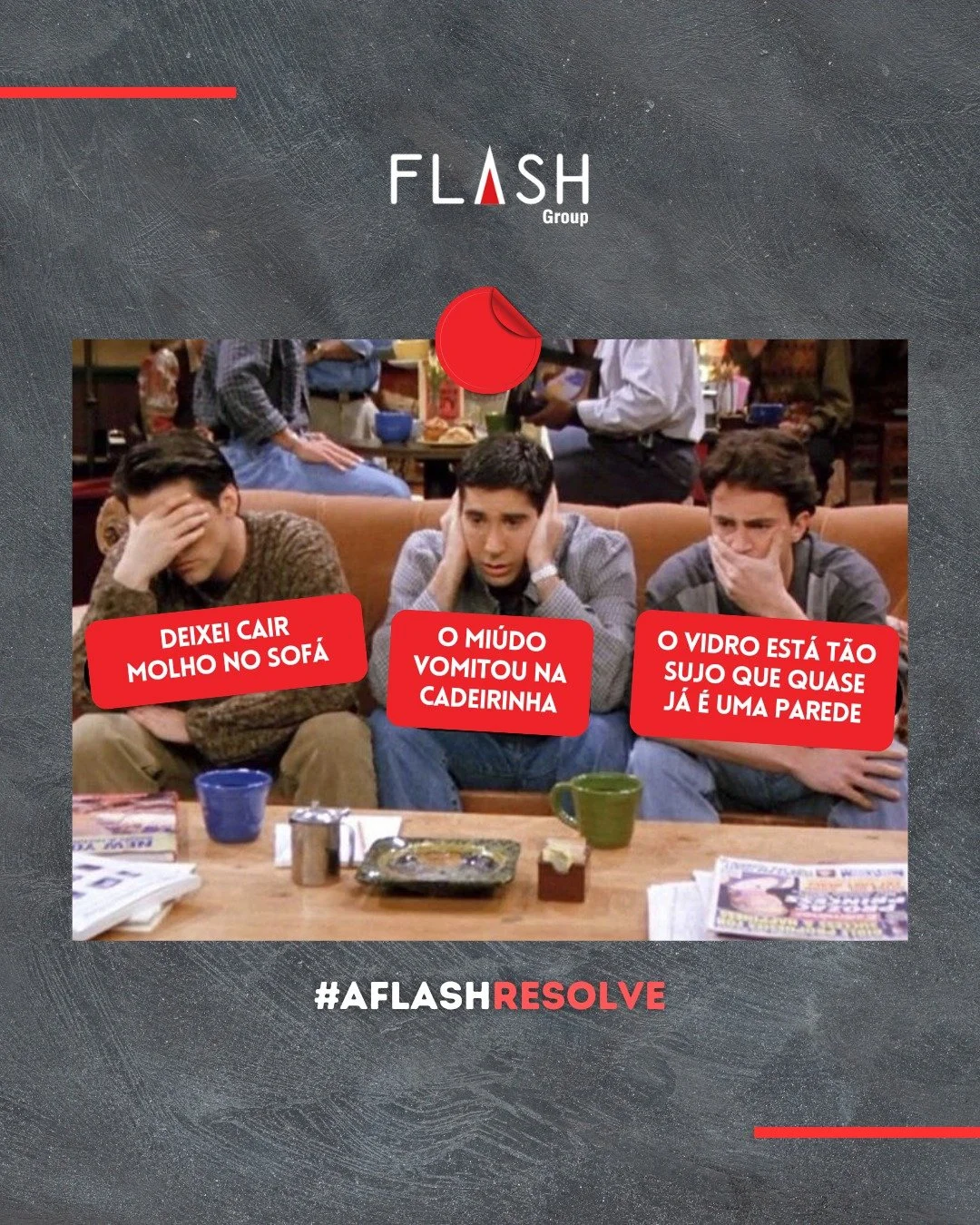 Todos j&aacute; passamos por aquele momento em que aparece problema atr&aacute;s de problema...

Respire fundo.
 A Flash resolve.

Quando o problema aparece, a solu&ccedil;&atilde;o tamb&eacute;m. 📞💥

📍 Grande Porto | 📲 Or&ccedil;amento gratuito
