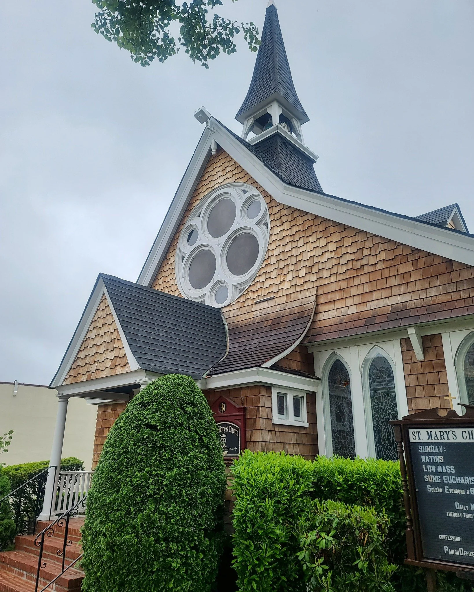 Good morning to you on this beautiful but wet day! Come celebrate the Day of Pentecost and pray for the fire of the Holy Spirit to be powerfully with us in Amityville. The church is warm &amp; dry!