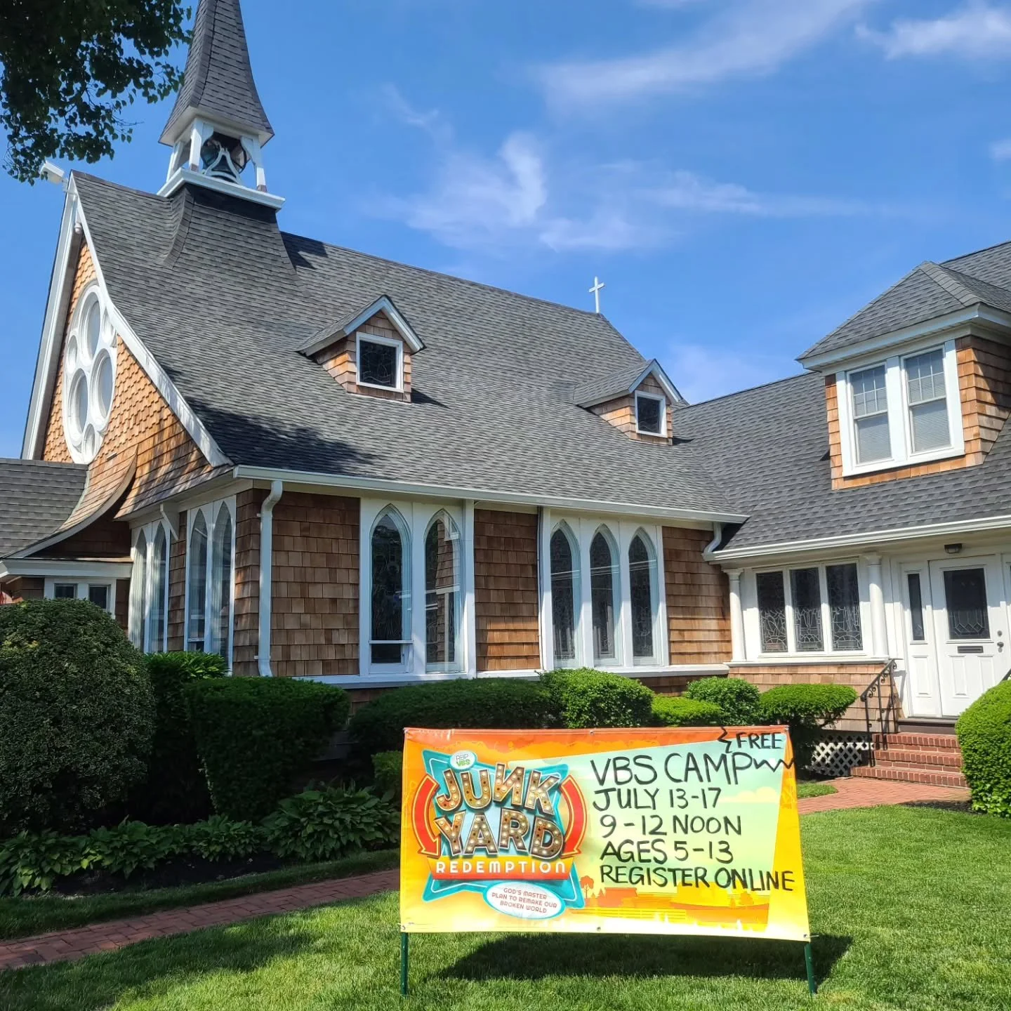 Register today for our FREE Vacation Bible School program. July 13-17 from 9-12 Noon. All are welcome. Open to the whole community. Please share!

Register on our website (link in bio).

#VBS #Summer2026