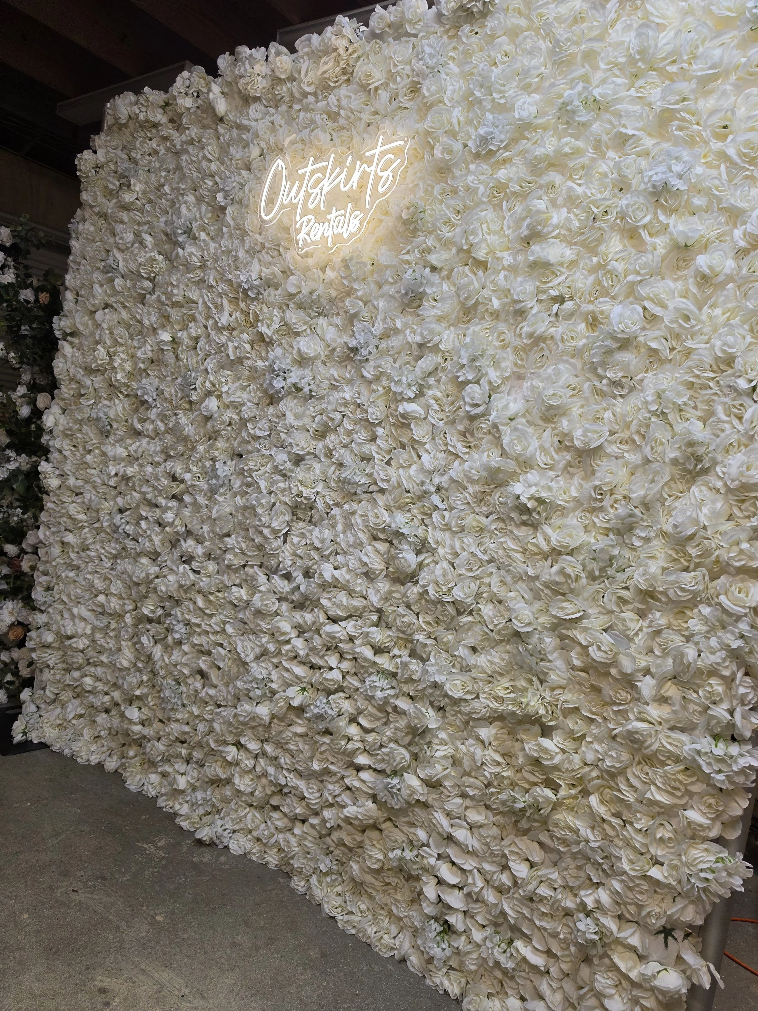 White Flower Wall
