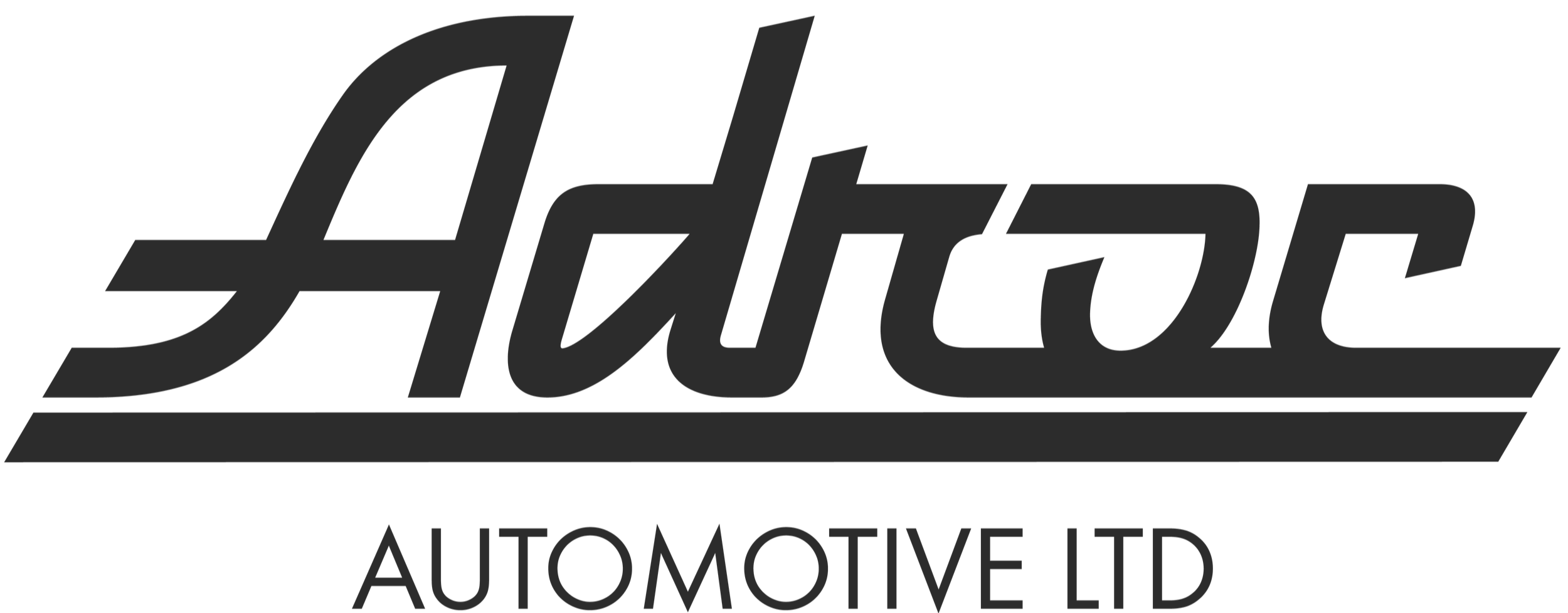 Hatch Automotive Ltd logo in black and white with stylized text and lines.