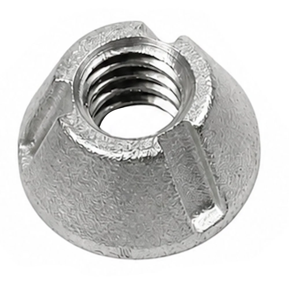 3/8"-16 Tri-Groove Security Nuts – 316 Stainless Steel