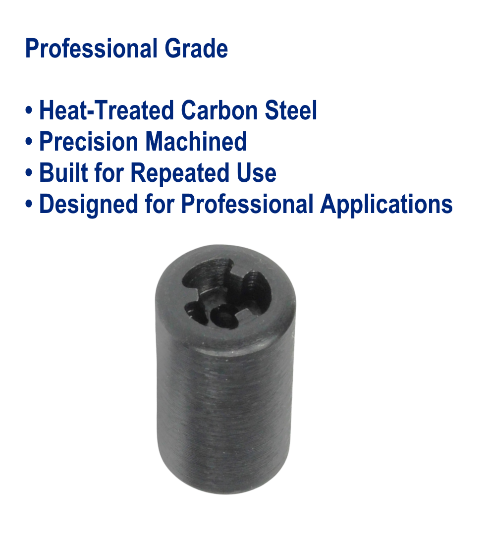 Professional-grade #10 Tri-Groove installation socket