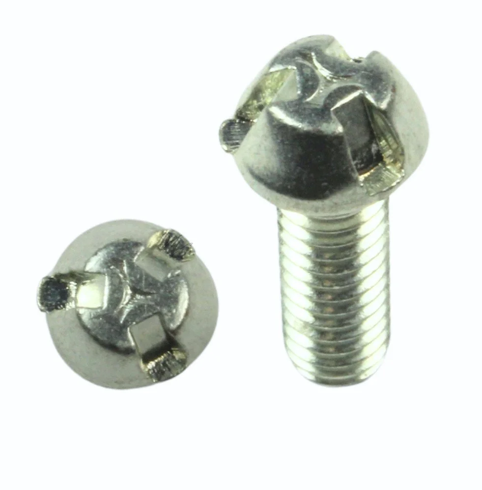 #8-32 x 1/2" Tri-Groove Security Screws – Zinc-Plated Steel, 8 or 12 Pack