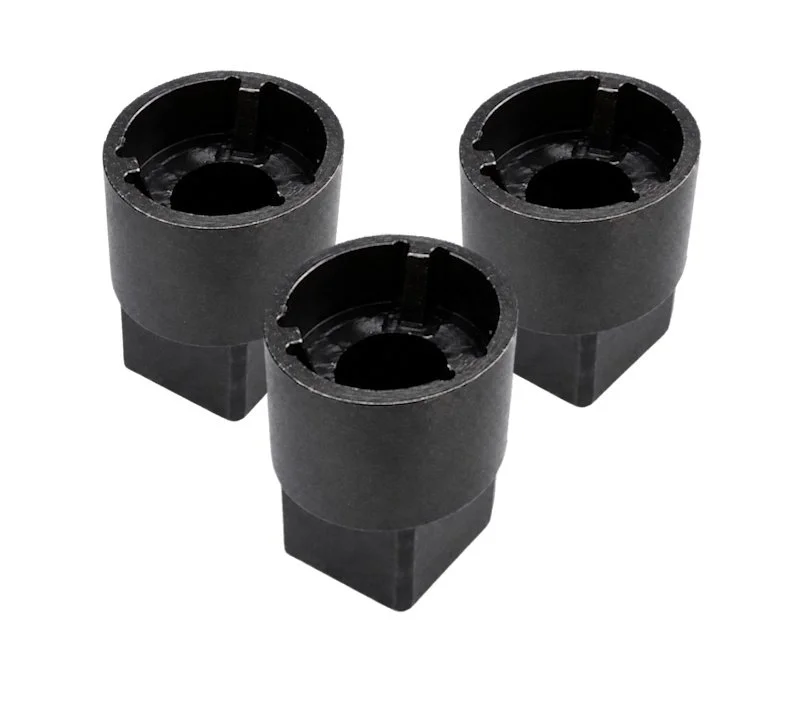 Three #20 Tri-Groove installation sockets