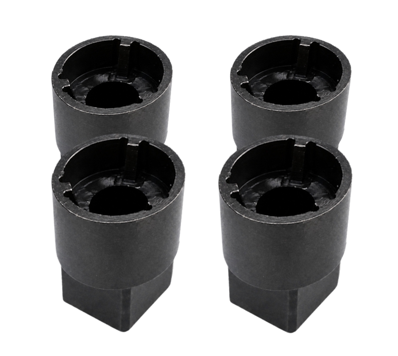 Four #40 Tri-Groove installation sockets