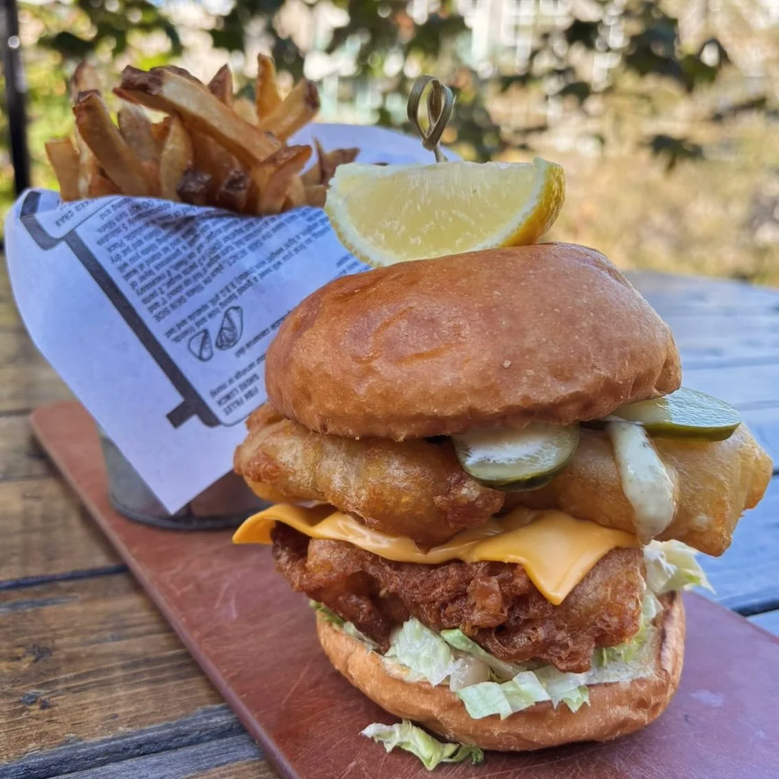 What a beauty of a day out there &mdash; does it ever feel like fall today! 
We&rsquo;ve even got the fireplace glowing to keep you warm &amp; cozy. 

And since it&rsquo;s got that fishtastic kinda vibe&hellip; it&rsquo;s a Fish Feature Day here at t