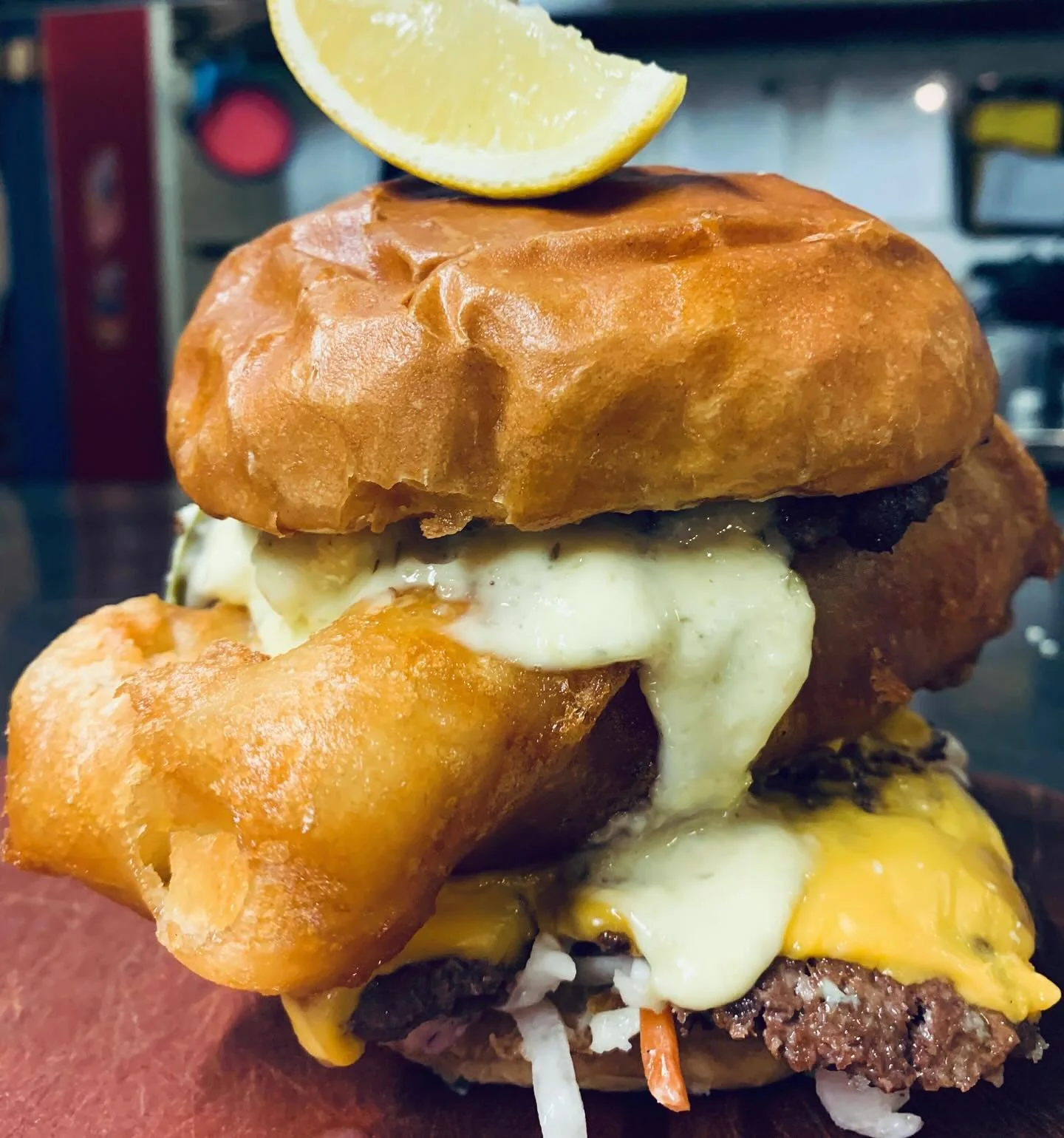 What. A. Day. 

Glorious sunshine, crisp fall air &mdash; grab a sweater, snag a patio seat, and soak in every last bit of this beauty before it&rsquo;s goneski! 

Every Friday, we roll out a brand-new Smash Burger Feature, and today&rsquo;s creation