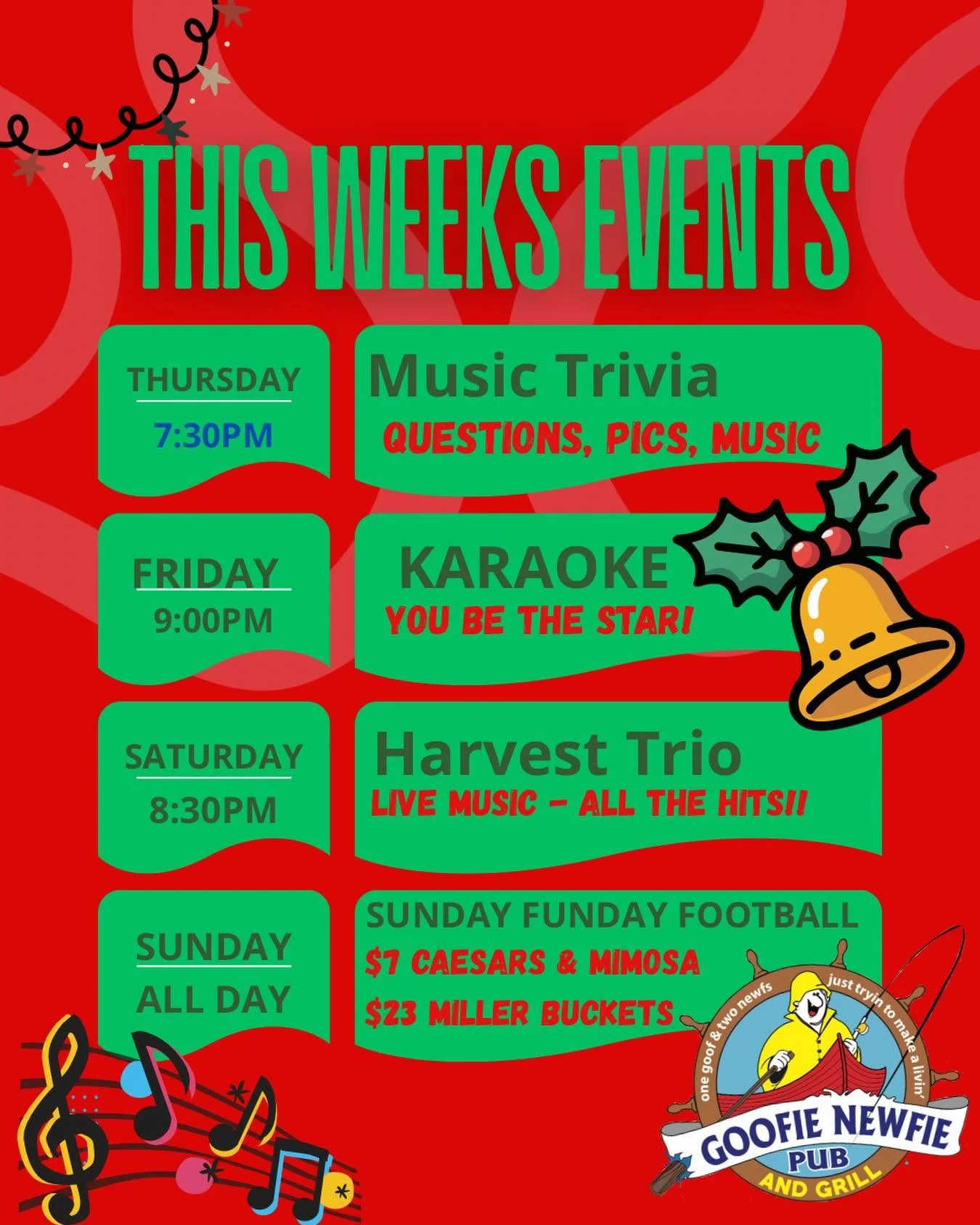 No need to sit home bored this week&hellip; so much awesomeness on the go around here!! 

Fill in the calendar, we&rsquo;ll see ya on The Grand!