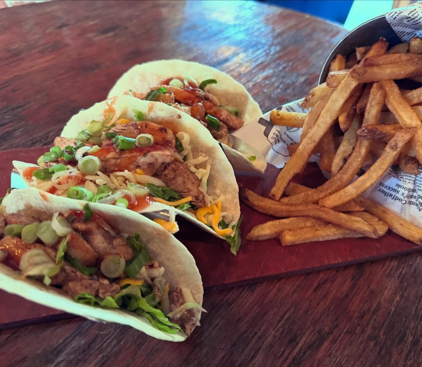 Jerk Chicken Tacos &amp; Tallboys for your feature pleasure today!

Saturday Night Live with The Flying Dutchmen 8:30!

Perfect day for a Newfie Pub adventure!