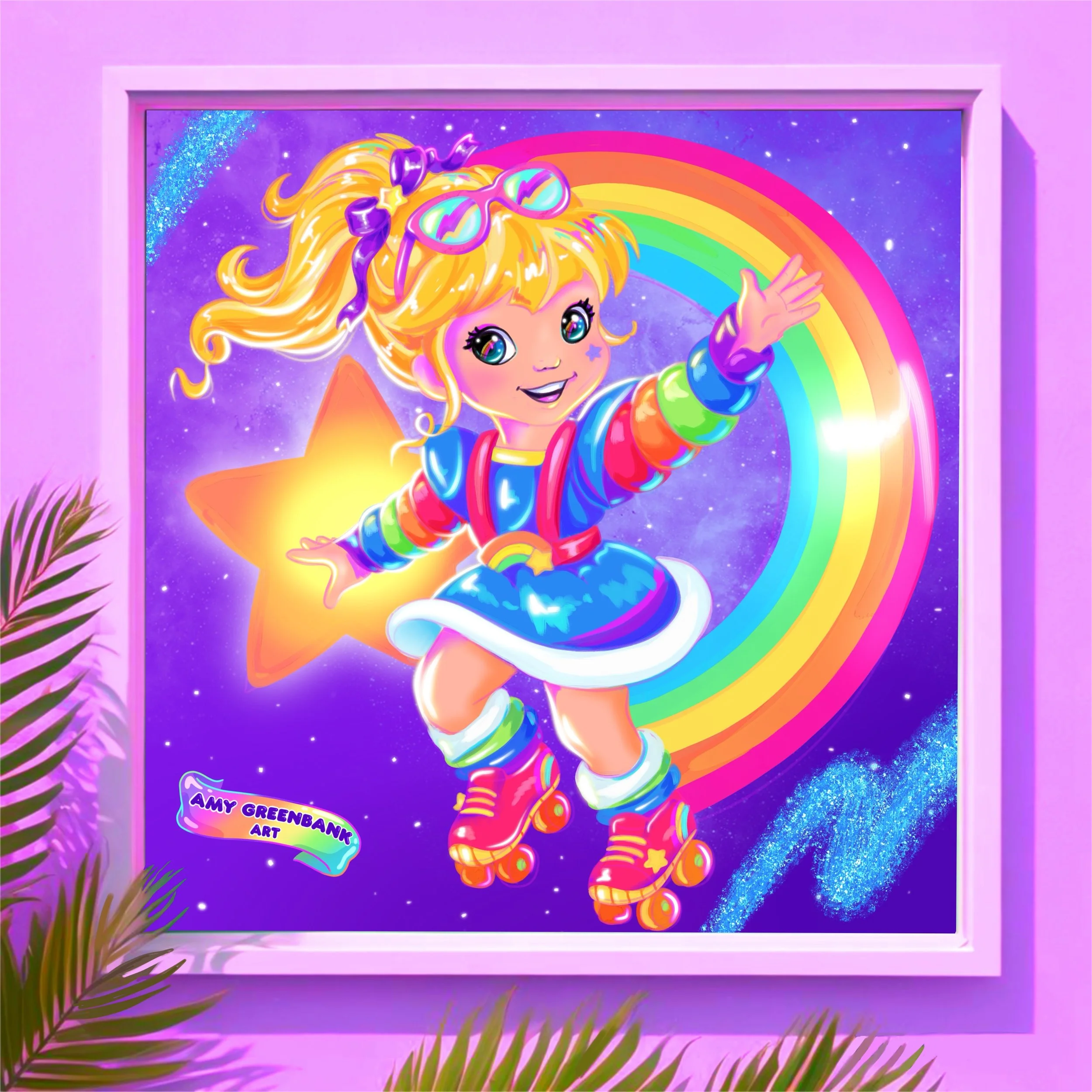 Rainbow Brite Roller Skating