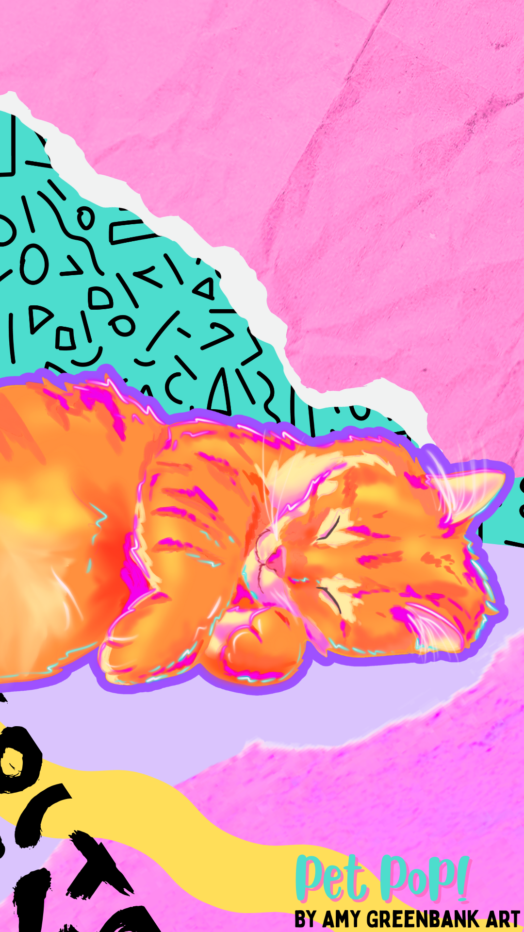 Sleeping Kitten Wallpaper