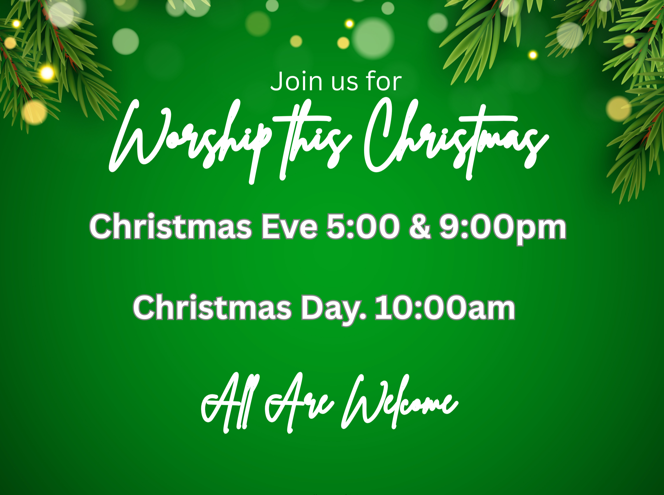 Christmas Eve Service at 5pm
