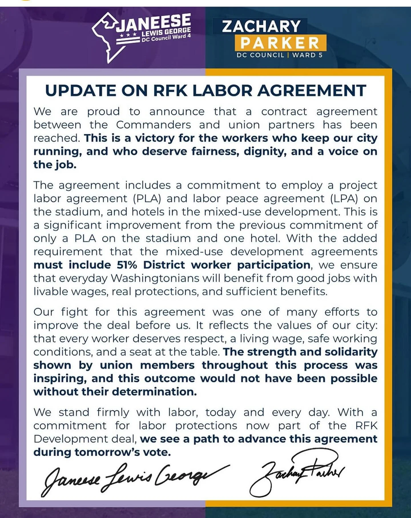 Let&rsquo;s hope &ldquo;a path forward&rdquo; means a YES vote on final passage!