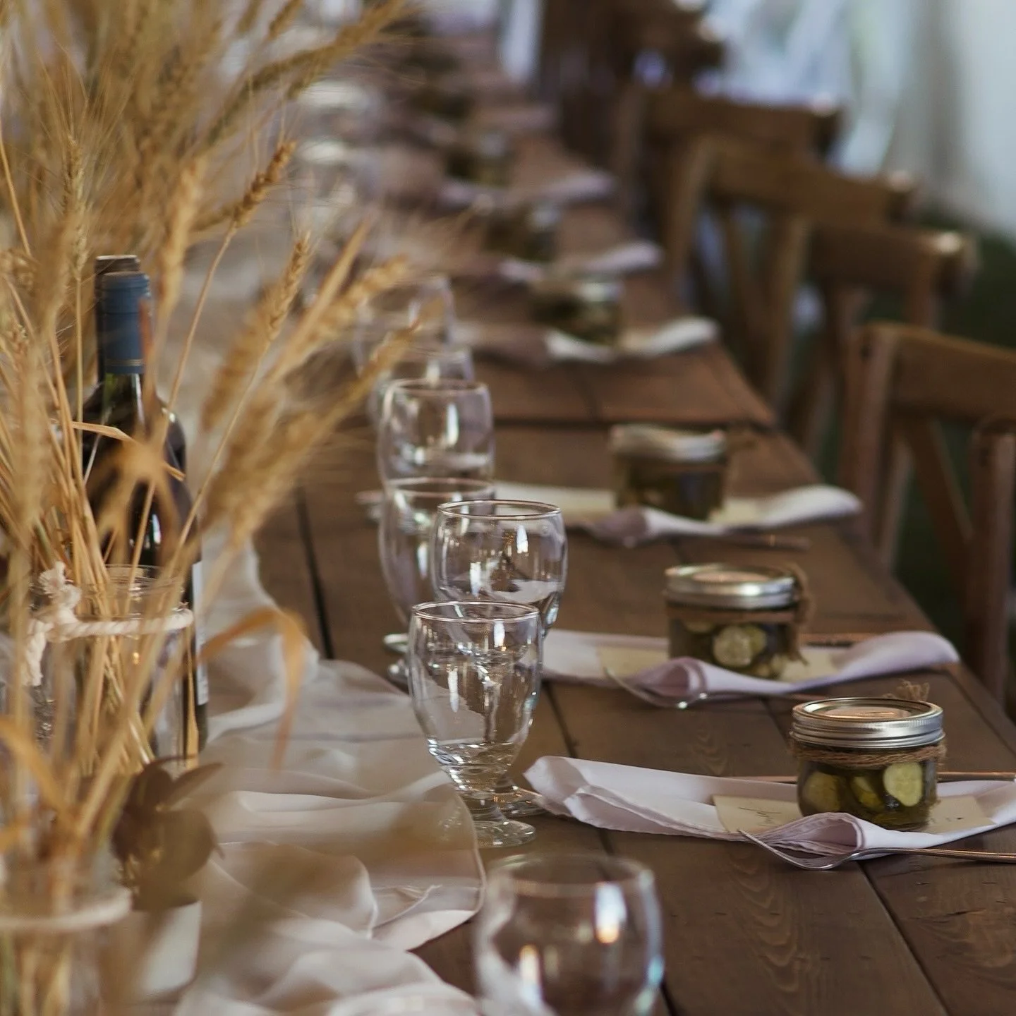 We love a personal touch when it comes to wedding favours! For our big day, we shared something close to home &mdash; jars of our homemade pickles. A family tradition we do every year, and the perfect way to give our guests a little taste of us 🤍🥒