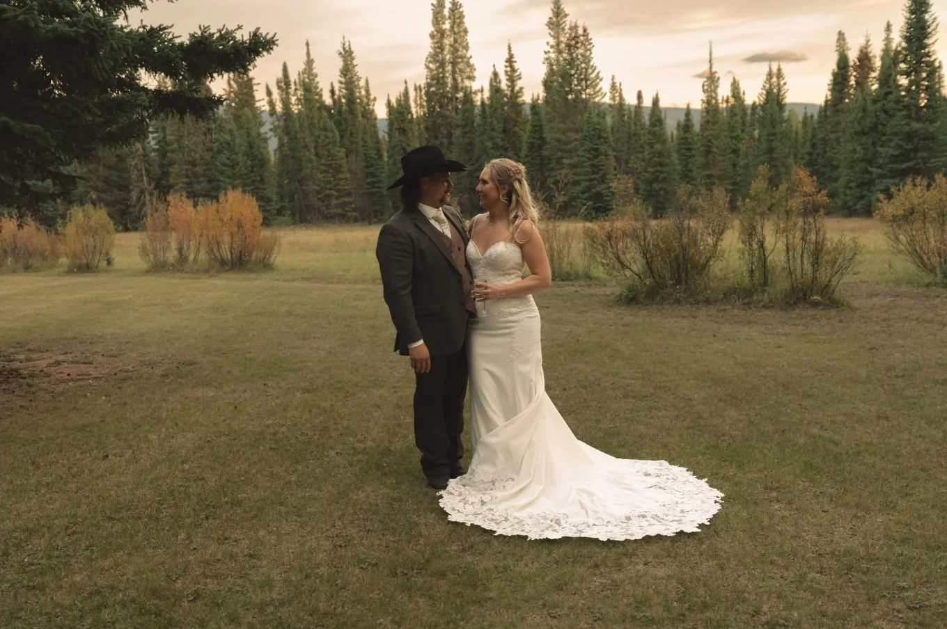 Two of the kindest souls, now one incredible couple. Grateful to have helped bring their vision to life. Cheers to forever, you two! 🤍

Venue: @naturesgetawaynordegg 
Photography: @harunastudios 
Design &amp; Coordination: @eventsby.sandra