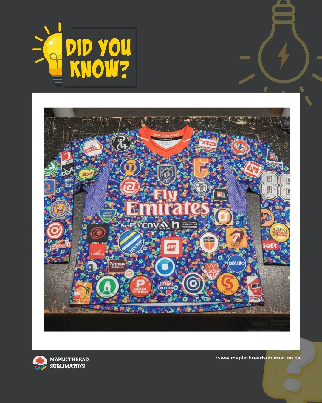 Did you know you can print from seam to seam, around collars, and on sleeves with sublimation? There are no limits to the design area, allowing for truly unique, all-over prints that stand out. 🔥

Check out are website at maplethreadsublimation.ca f