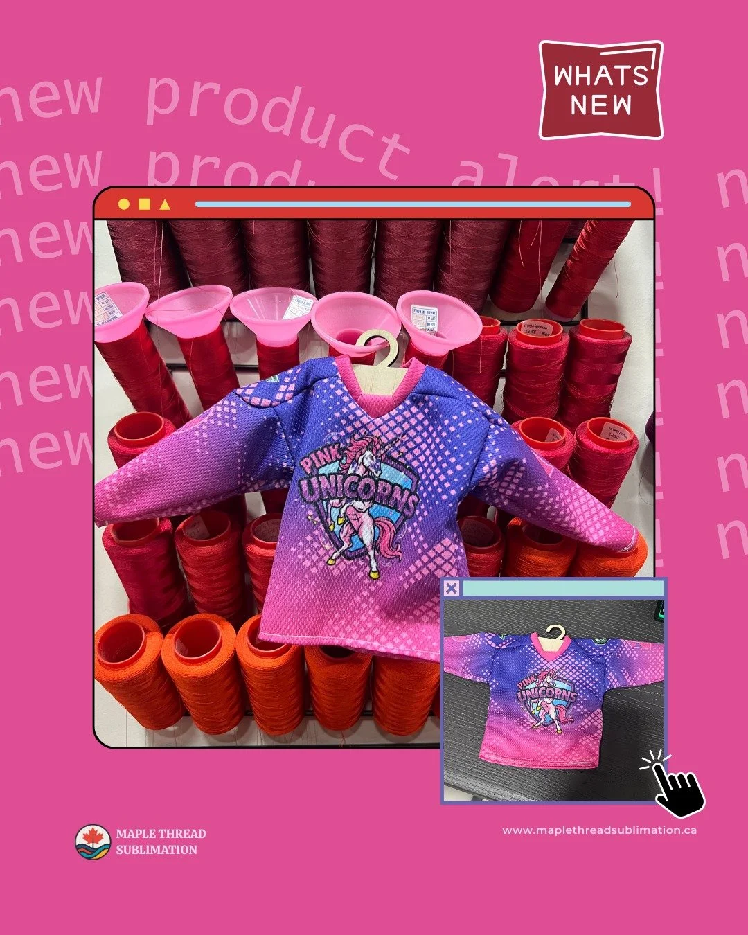 ✨ NEW PRODUCT ALERT! ✨
Our Mini Jerseys are officially live in the shop! Perfect for giveaways, gifts, team promos, or just showing off your colors.

Grab yours today! 🏒🔥
DM us to know more! 📩

#MiniJersey #CustomMerch #MapleThreadSublimation