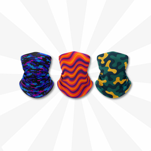 neck gaiters sublimated product