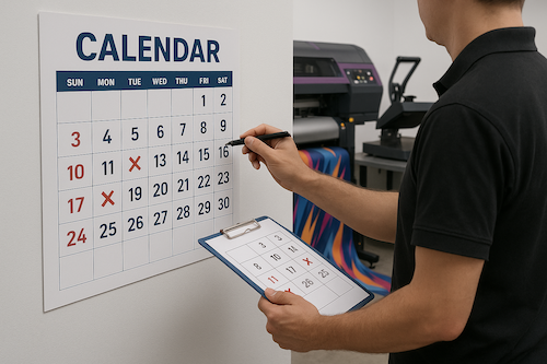 Checking Calendar for Fast Turnaround