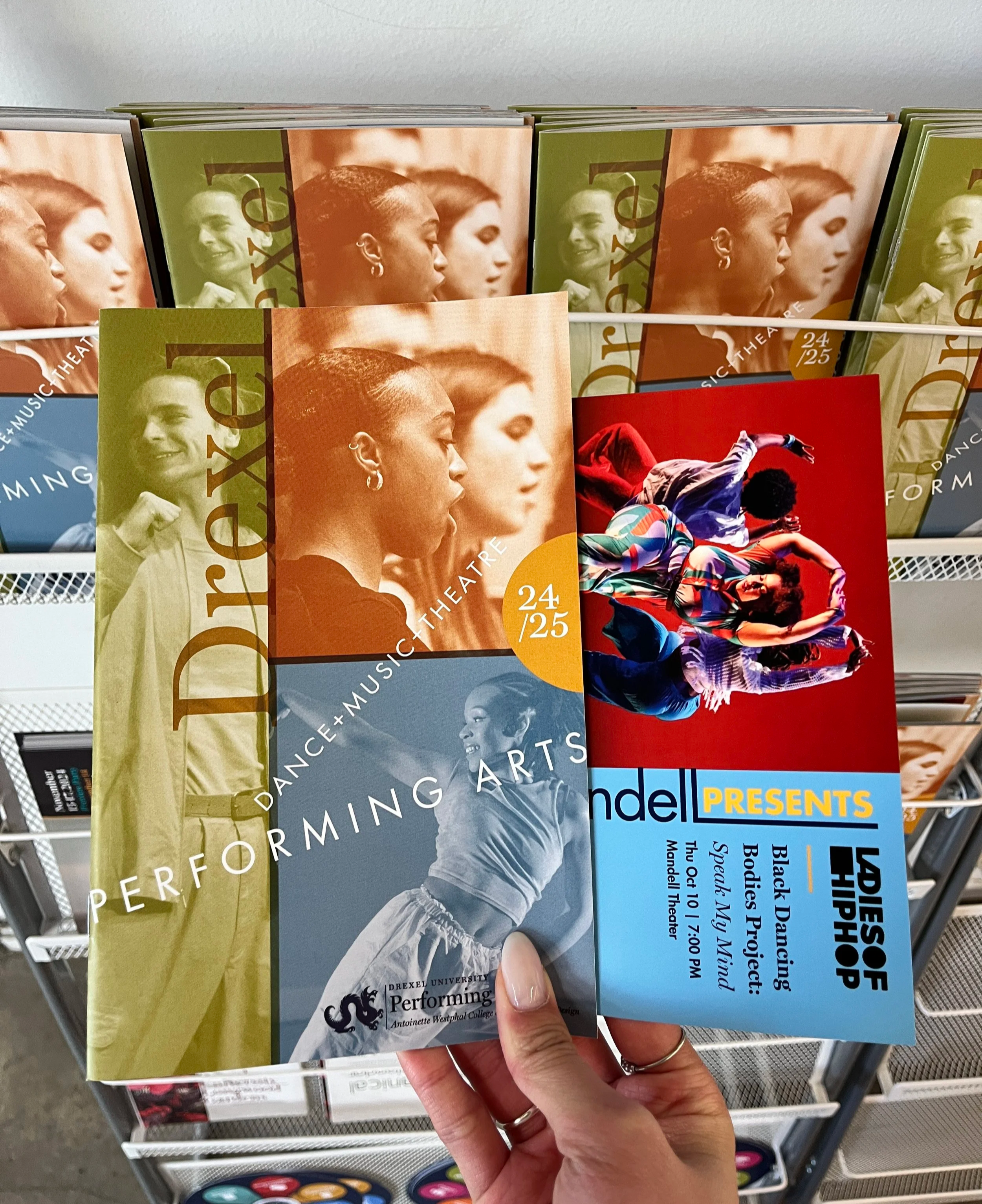Drexel Performing Arts Brochure + Ladies of Hip Hop Postcard
