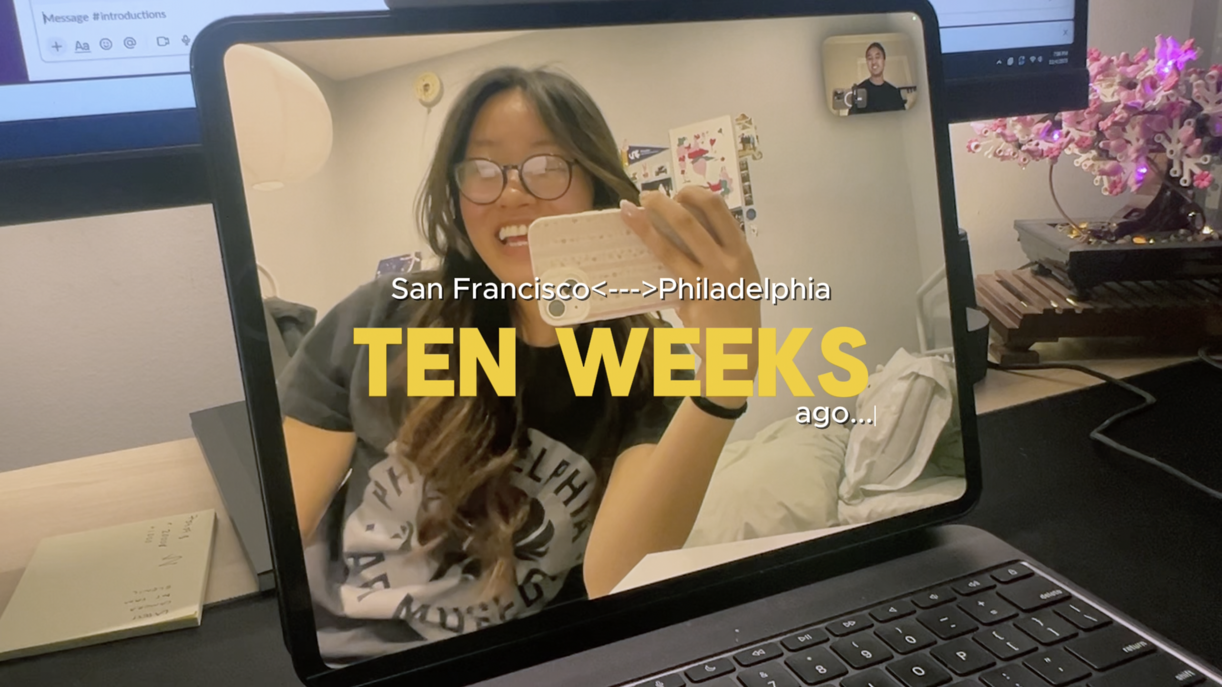 Tina on Iggy's screen