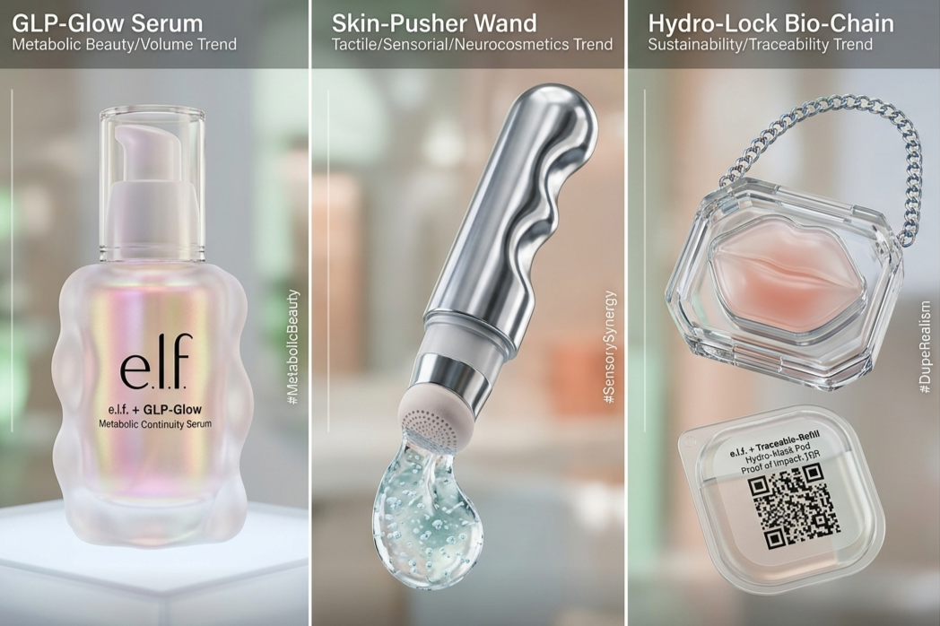 Elf in futuristic beauty trends mockup