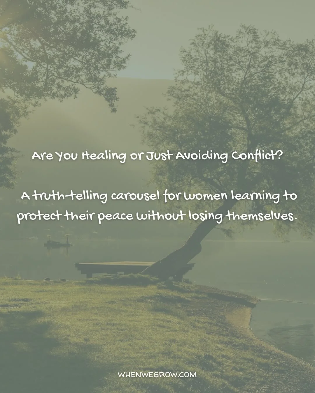 Ever catch yourself saying &ldquo;I&rsquo;m protecting my peace&rdquo;&hellip; but deep down you&rsquo;re just avoiding the discomfort?

This post is for the woman who&rsquo;s doing the work&hellip; healing, evolving, choosing softness over survival&