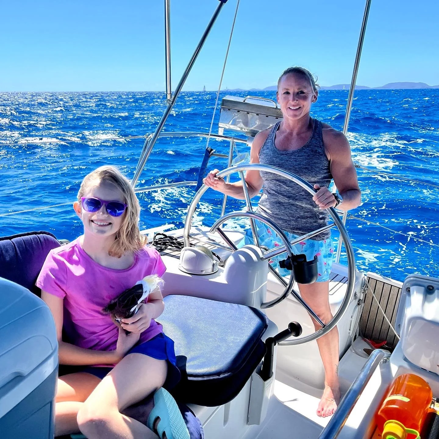 family on a private BVI charter