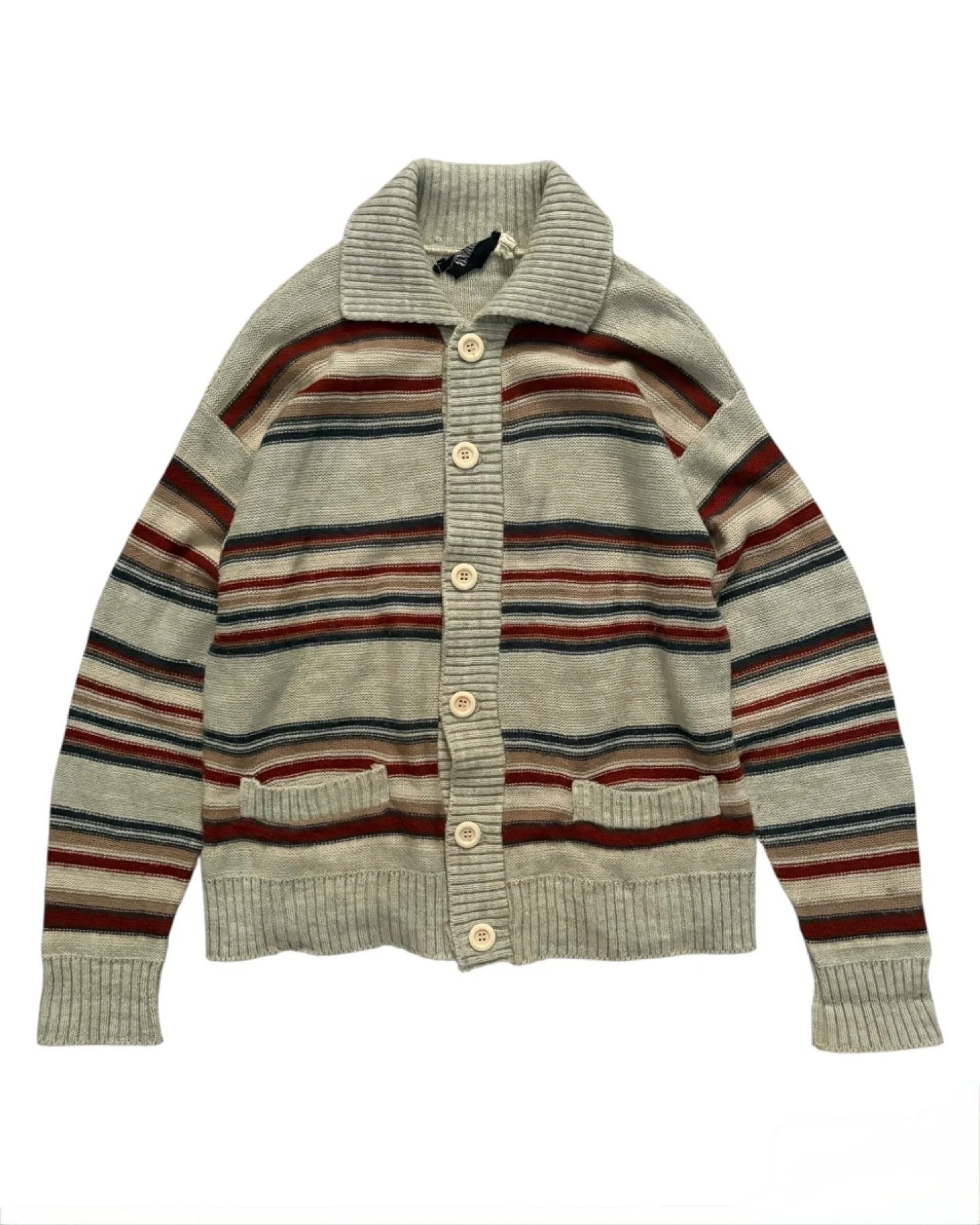 Dales Striped Cardigan - M