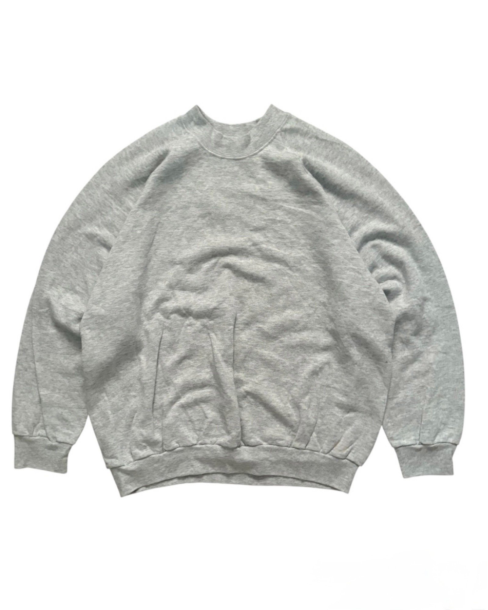 Grey Blank Crewneck - L