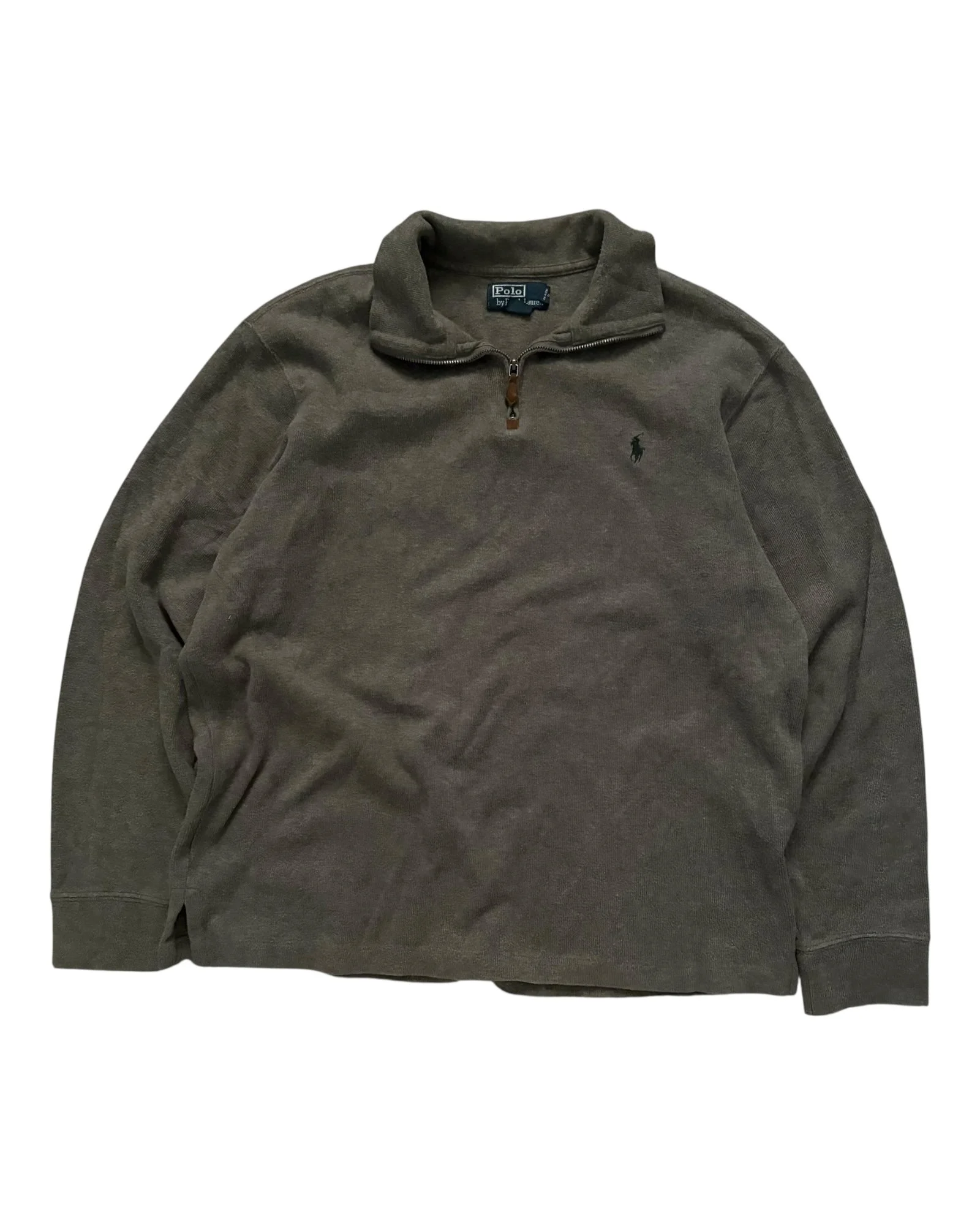 Polo 1/4 Zip Sweater - L