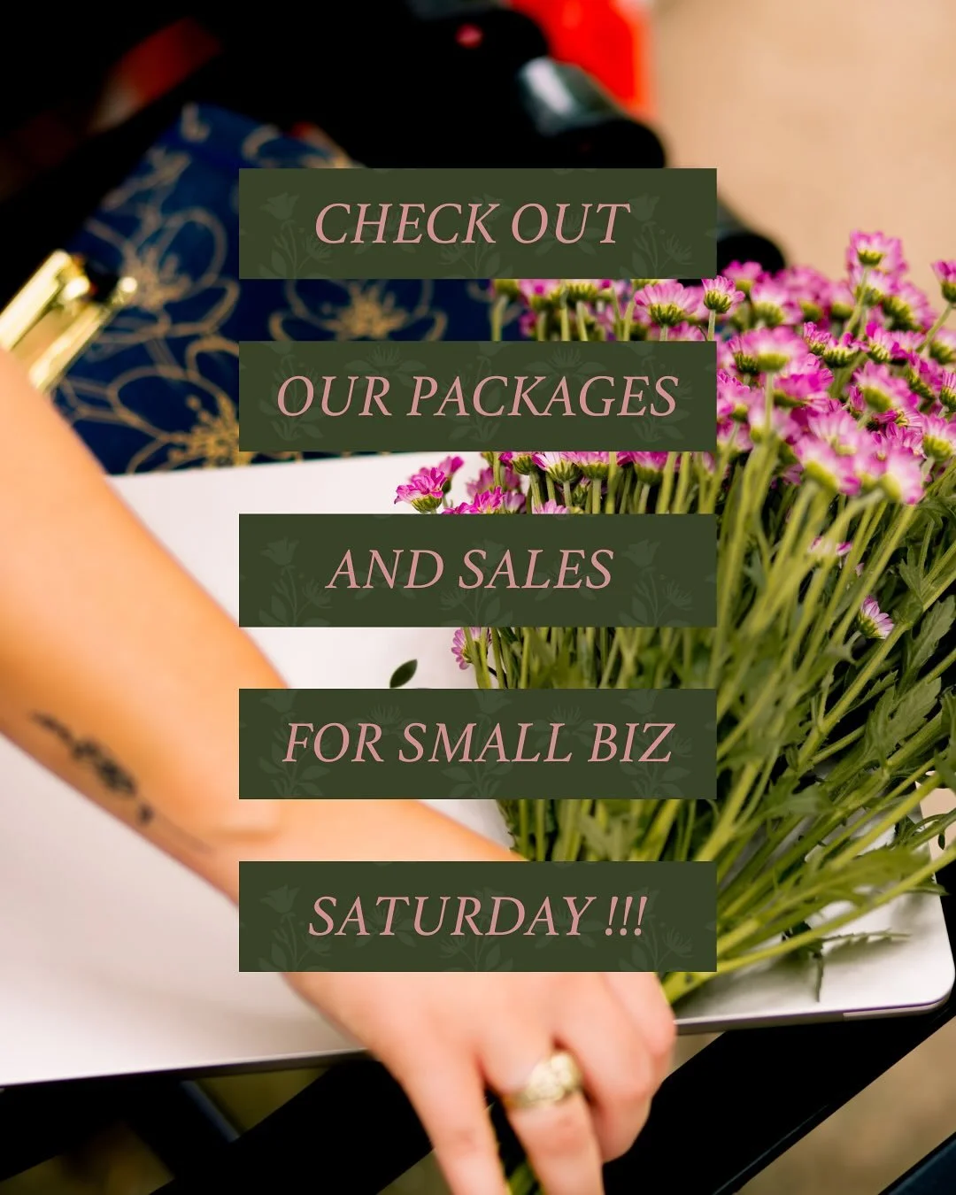 HEY YOU! YEAH, YOU! IT&rsquo;S SMALL BUSINESS SATURDAY! 
Check out our sales and packages, available for booking until December 12th only! 
If you&rsquo;re questioning why you should book a coordinator/planner, schedule a call with us and get to know